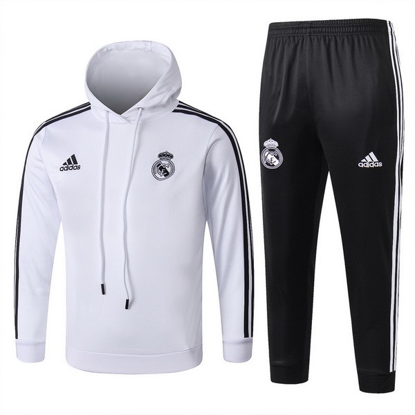 Trainingsanzug Woolen Kinder Real Madrid 2018-19 Weiß Fussballtrikots Günstig